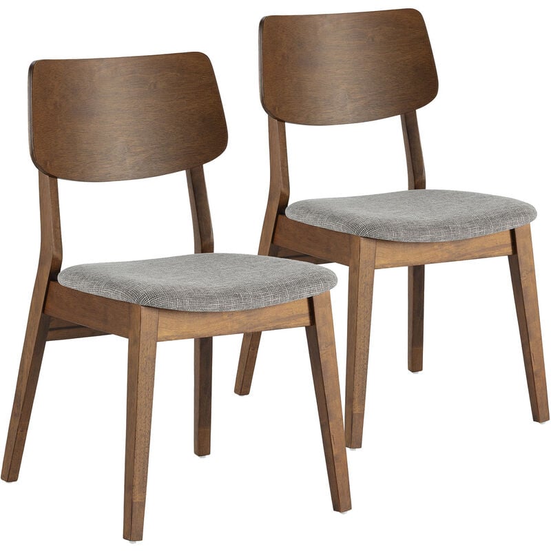 foto del prodotto set di 2 sedie susi colore noce, legno massello