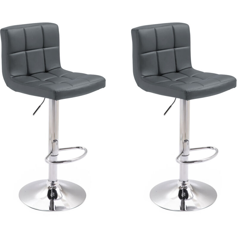 foto del prodotto set di 2 sgabelli da bar grigi mike