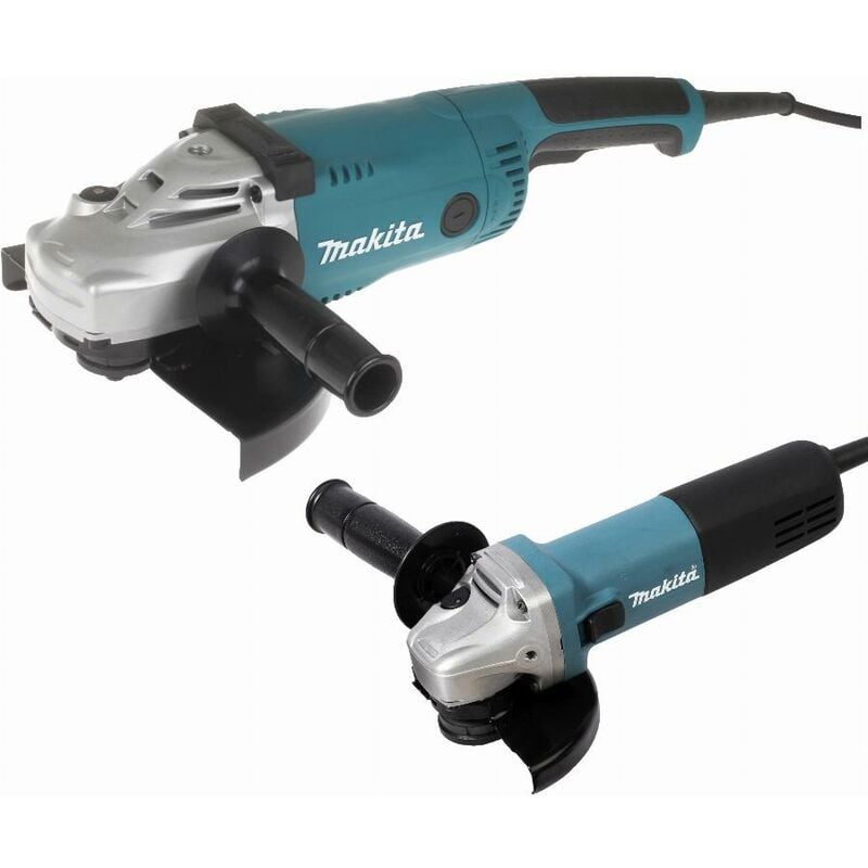 foto del prodotto set di 2 smerigliatrici 230 ga9020 125 9558hnrg makita dk0053gx2