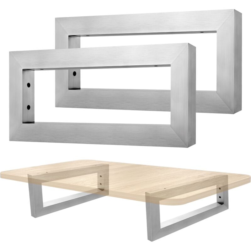 foto del prodotto set di 2 staffe a muro per lavabo 350x150 mm lxh , staffa per lavabo, supporto per mensola in metallo, supporto per mensola, staffa pesante per