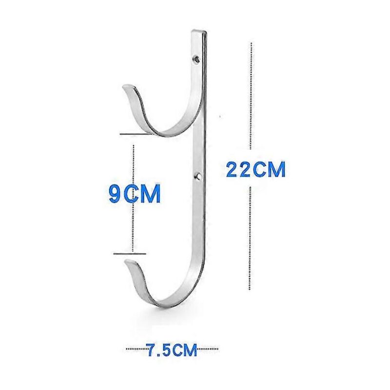 foto del prodotto set di 2 staffe metalliche per piscina, casa, terrazza e giardino, accessori per la decorazione di terrazze e accessori per vasca piscina, supporto