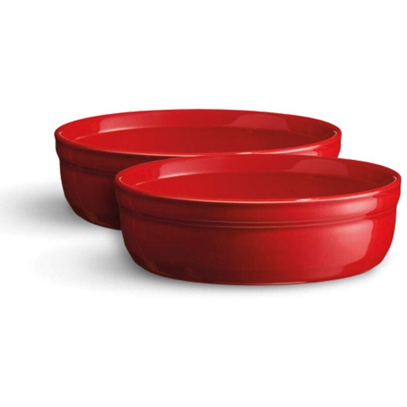 foto del prodotto set di 2 stampi a crema bruciata ceramica 13 x 13 x 3,5 cm, ceramica, grand cru, 8.5x8.5x7 cm emile henry