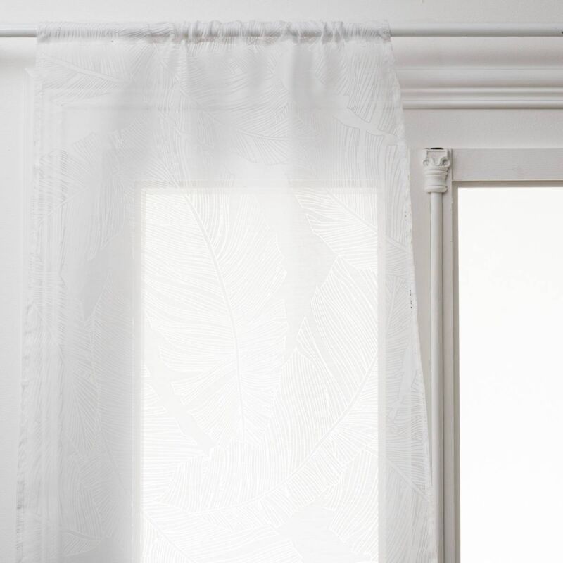 foto del prodotto set di 2 tende bianche feuille 60x90cm atmosphera cr ateur d int rieur