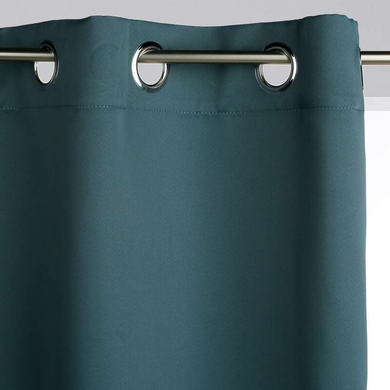 foto del prodotto set di 2 tende oscuranti od lie blu anatra 135x240cm atmosphera cr ateur d int rieur