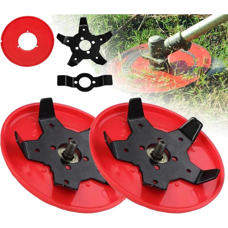 foto del prodotto set di 2 testine universali per decespugliatore, nuova unit diserbante 2024, accessori per decespugliatore, spazzola diserbante per decespugliatore