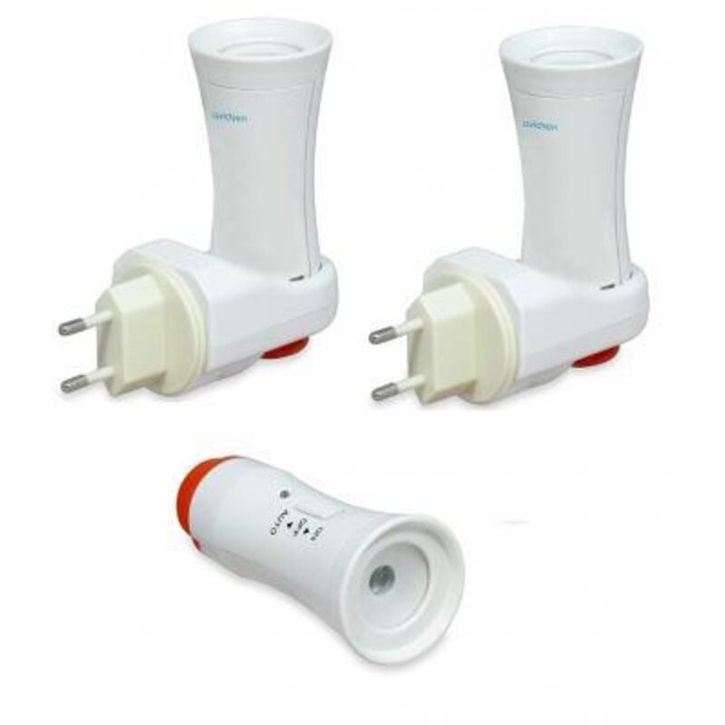 foto del prodotto set di 2 torce multifunzione 3 in 1 con sensore crepuscolare