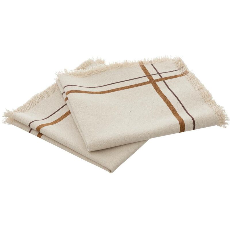 foto del prodotto set di 2 tovaglioli ray 40x40cm beige atmosphera cr ateur d int rieur