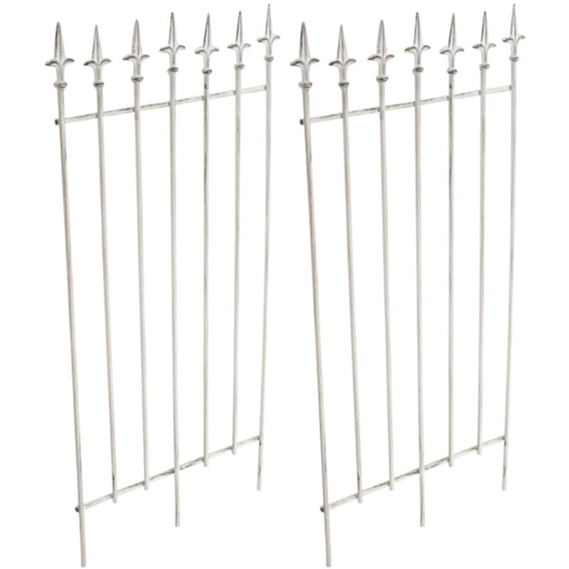 foto del prodotto set di 2 tralicci elisa 100 x 50 cm bianco antico