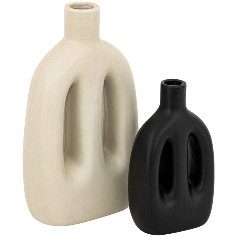 foto del prodotto set di 2 vasi in ceramica inuit dreams h14 20cm atmosphera cr ateur d int rieur