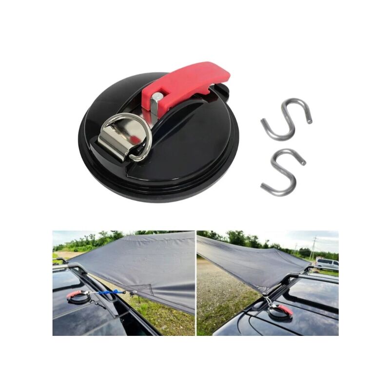 foto del prodotto set di 2 ventose multifunzione per auto, max. 22 kg, per teloni per parabrezza e coperture per veicoli.