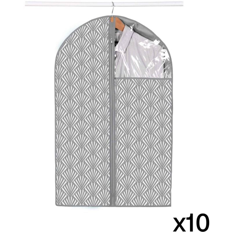 foto del prodotto set di 20 coperture per abiti h90 cm stampa ventagli