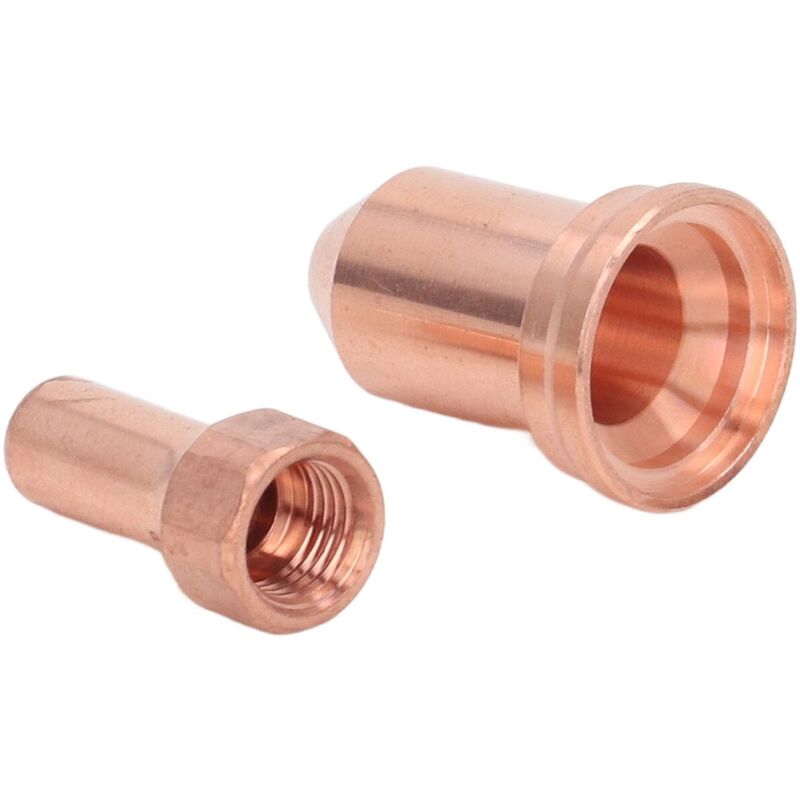 foto del prodotto set di 20 elettrodi per ugelli per torcia da taglio al plasma, in ottone, robusti, resistenti alle alte temperature, facili da trasportare,