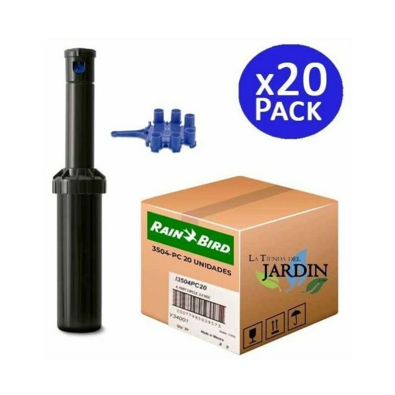 foto del prodotto set di 20 irrigatore rain bird 3504 pc. turbina con portata da 4,6 a 10,7 m. filettatura femmina 1 2 irrigazione professionale