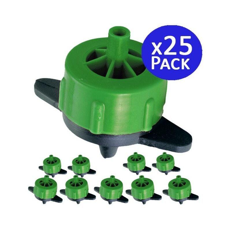 foto del prodotto set di 25 gocciolatore autoincistente 2 l h, gocciolatori di irrigazione in linea sistema micro, gocciolatore per irrigazione