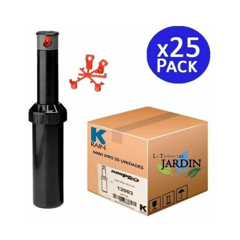 foto del prodotto set di 25 irrigatore krain minipro 1 2 portata da 5,1 a 9,1 m irrigatore regolabile professionale