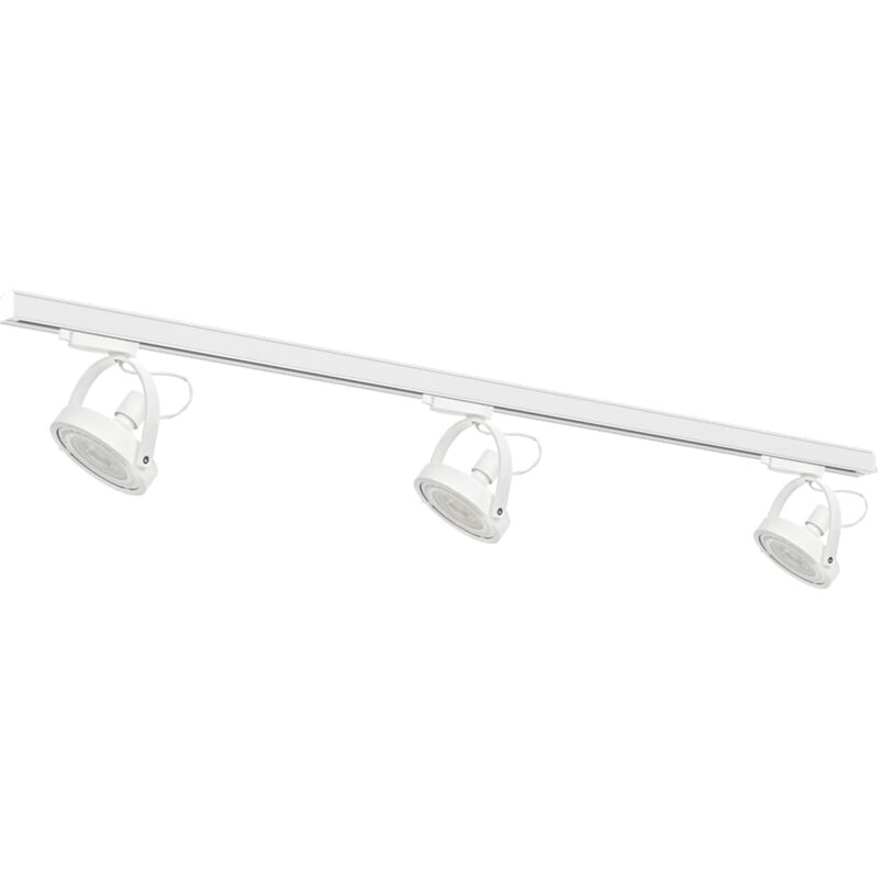 foto del prodotto set di 3 barre di distribuzione lugar ar111 gu10 guida da 1,5 m bianco
