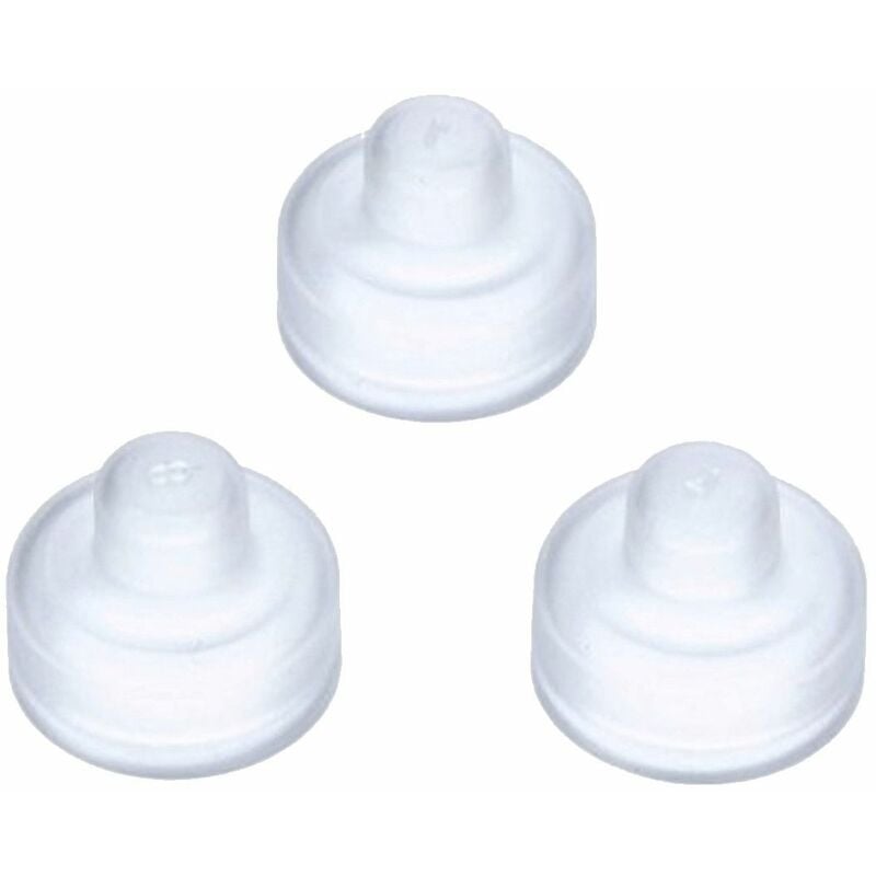 foto del prodotto set di 3 cappucci bianchi sicomatic pentole a pressione silit 338510