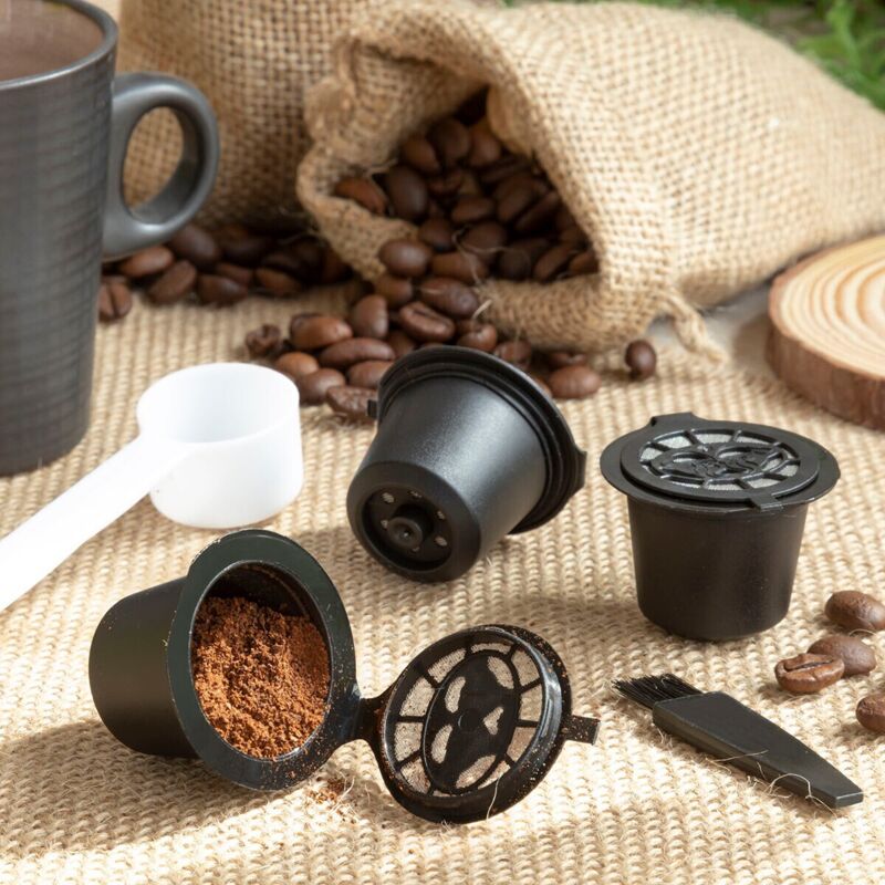 foto del prodotto set di 3 capsule da caffè riutilizzabili recoff innovagoods