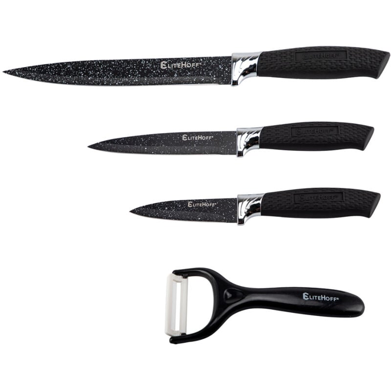 foto del prodotto set di 3 coltelli da cucina in marmo con pelapasta e 6123