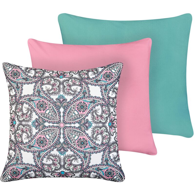 foto del prodotto set di 3 cuscini da giardino per esterni accessori da giardino multicolore tide
