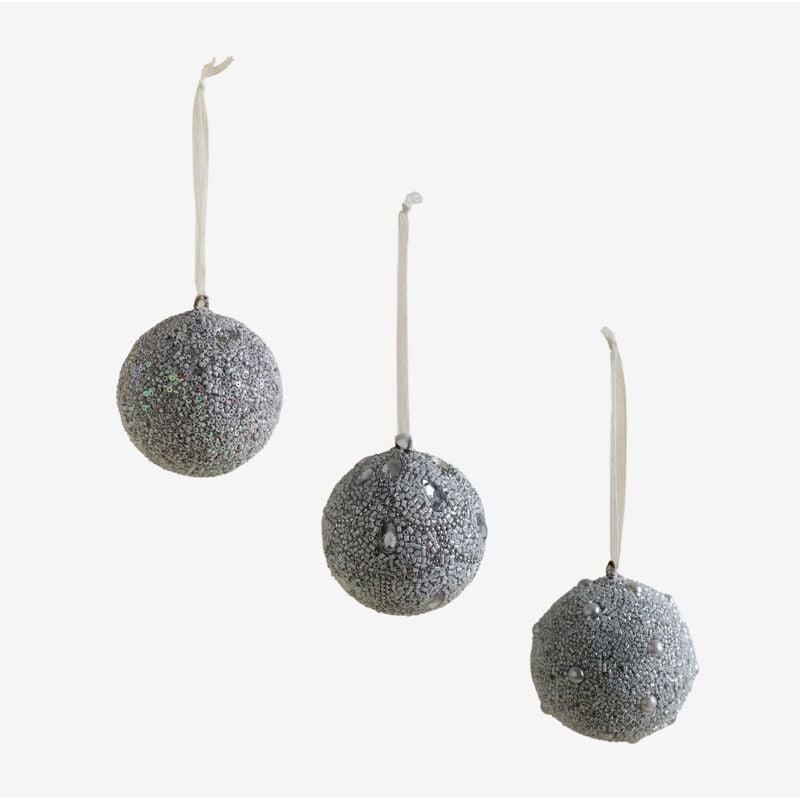 foto del prodotto set di 3 decorazioni natalizie serena sklum
