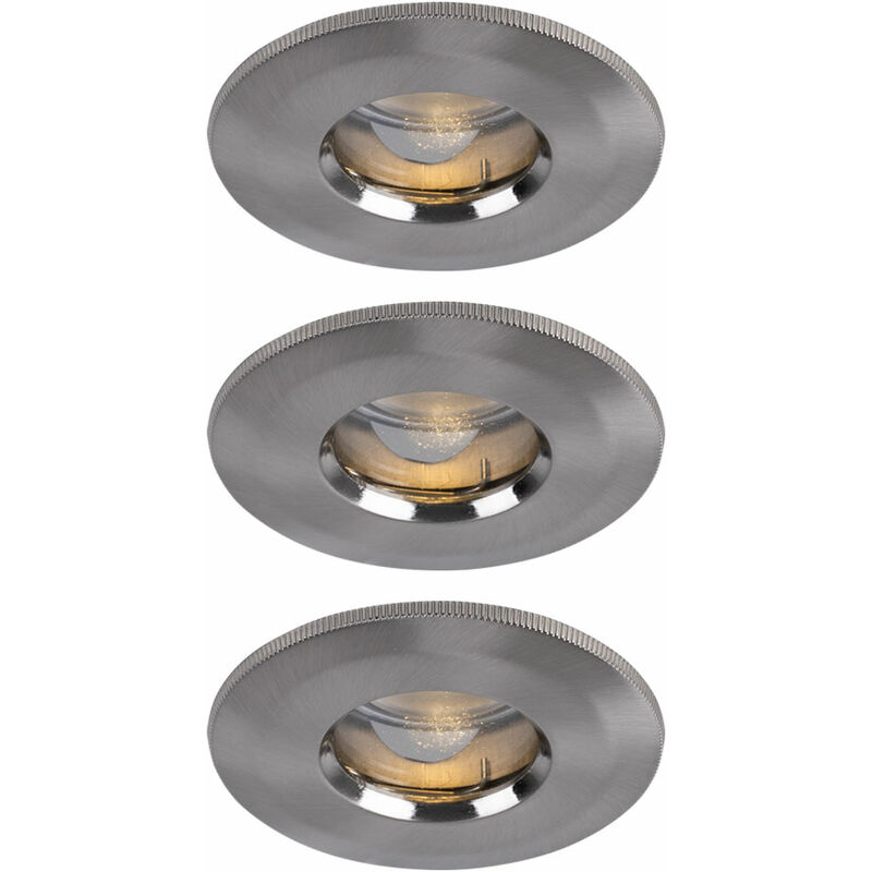 foto del prodotto set di 3 faretti da incasso a led per esterni faretti a soffitto illuminazione ip65 bad paulmann 994.61