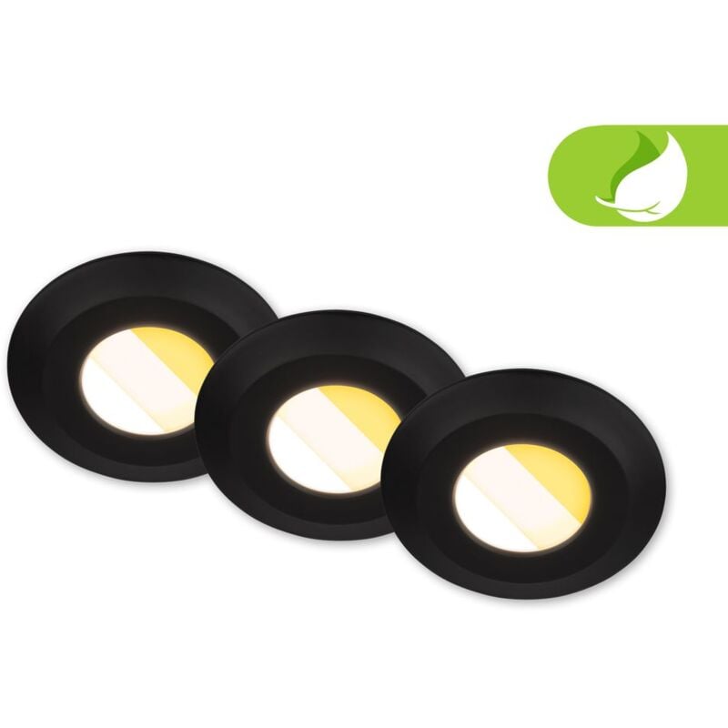 foto del prodotto set di 3 faretti da incasso led per bagno led faretti da incasso per bagno cts dimmerabili ra90