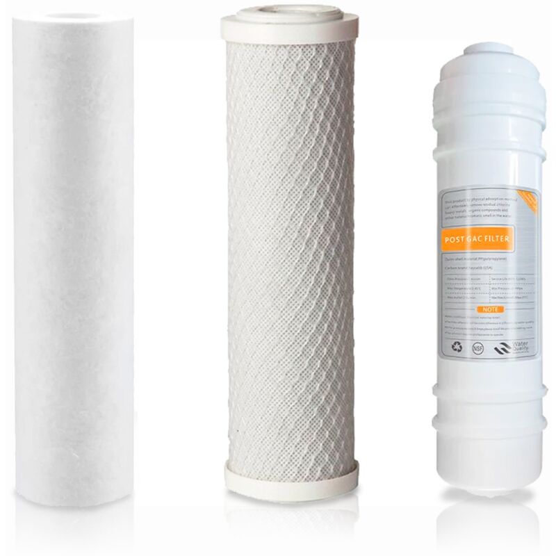 foto del prodotto set di 3 filtri acqua per osmosi inversa osmopur 2024 25
