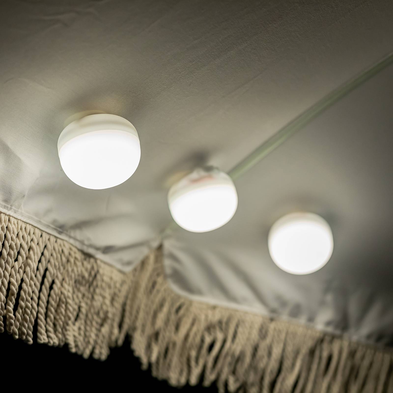 foto del prodotto set di 3 lampade ricaricabili a led newgarden cherry mini bianco