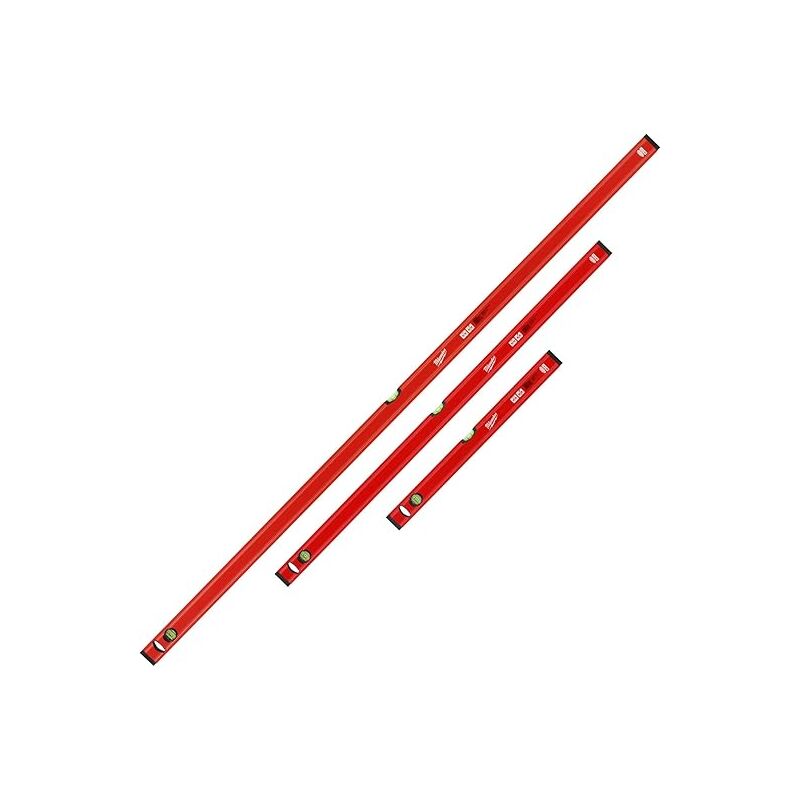 foto del prodotto set di 3 livelle a bolla 180 cm 120 cm 60 cm milwaukee