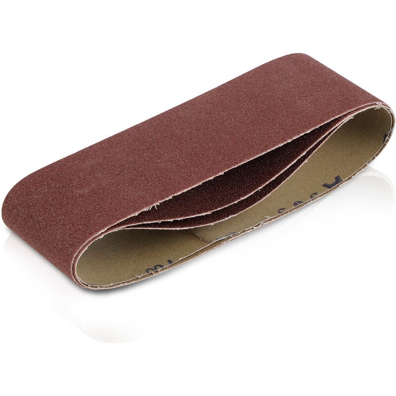 foto del prodotto set di 3 nastri abrasivi 75 x 533 mm grano 80