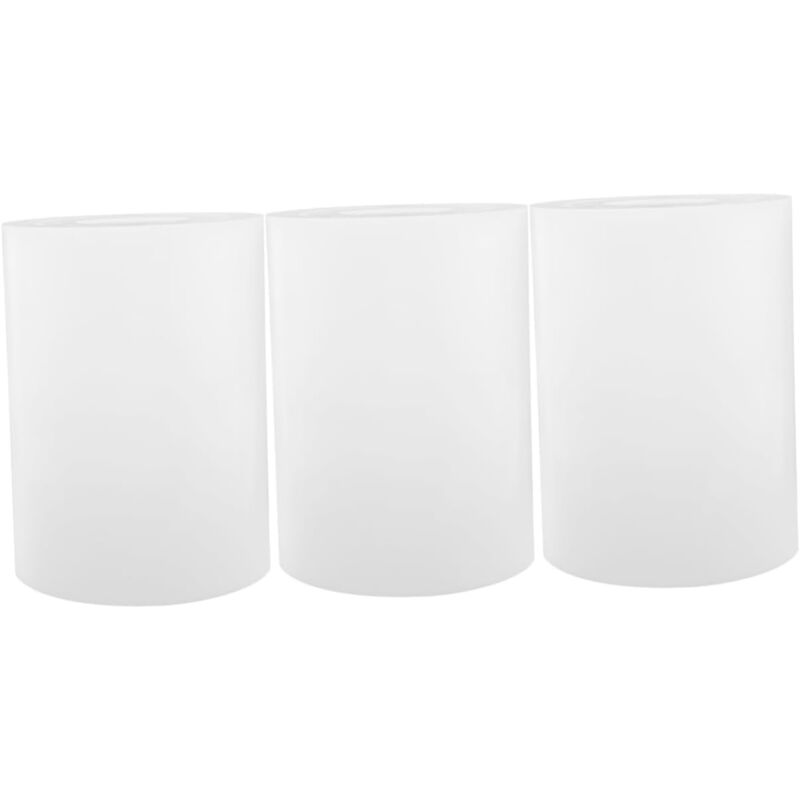 foto del prodotto set di 3 paralumi in acrilico, striscia luminosa, lampada da tavolo, paralume bianco, accessori per lampade da tavolo