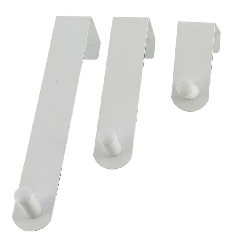 foto del prodotto set di 3 portaoggetti in acciaio inox bianco tendance