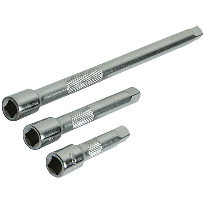 foto del prodotto set di 3 prolunghe per cricchetto 1 4 silverline