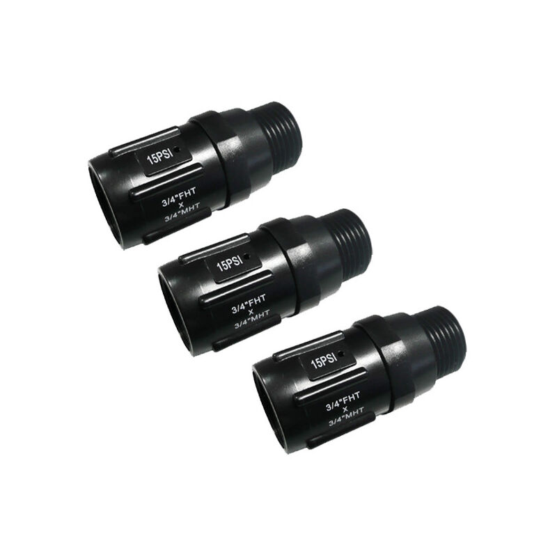 foto del prodotto set di 3 regolatori di pressione dell acqua da 3 4 riduttore di pressione dell acqua per irrigazione a goccia 1 bar 15 psi