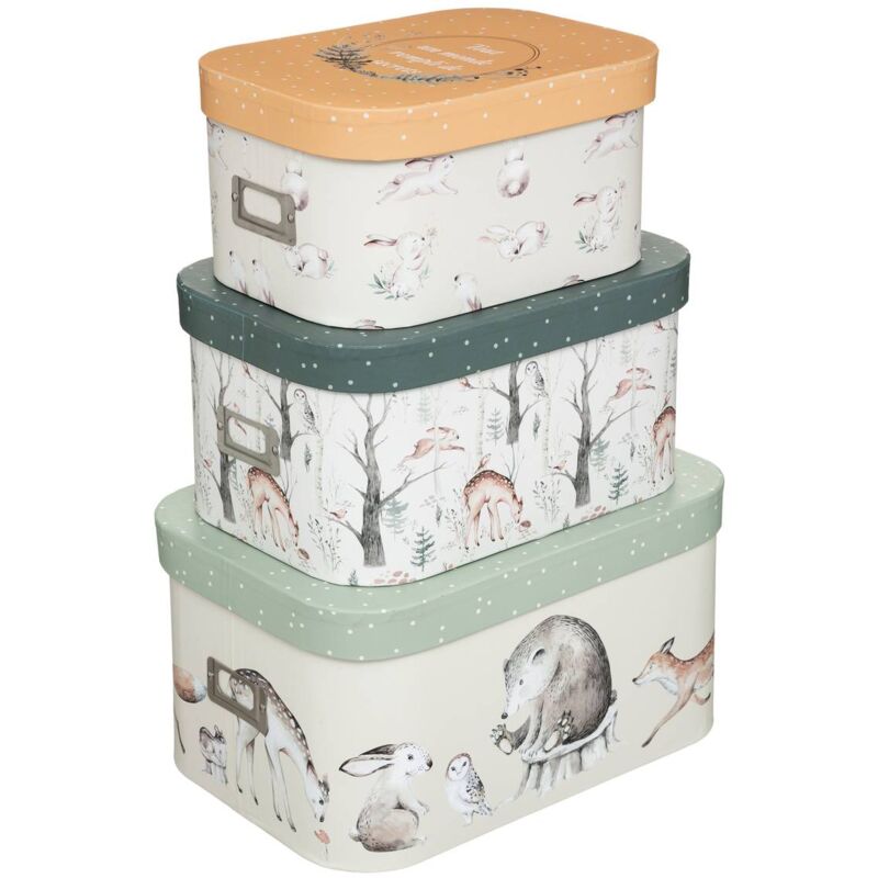 foto del prodotto set di 3 scatole per bambini l28 32 37cm atmosphera cr ateur d int rieur