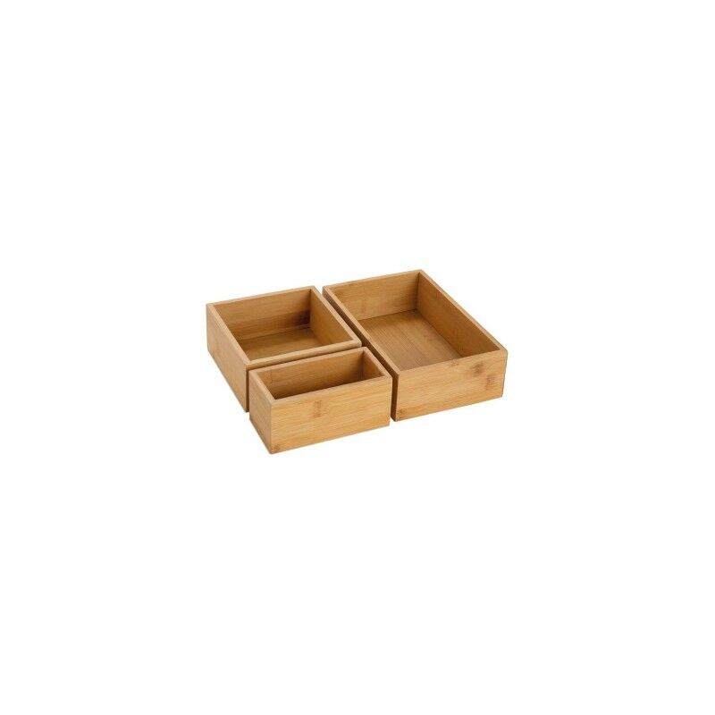 foto del prodotto set di 3 scatole portaoggetti 30x23x7 cm ax73022 andrea house