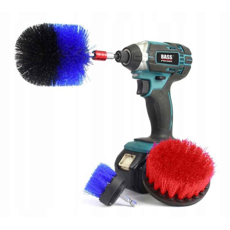 foto del prodotto set di 3 spazzole per trapano