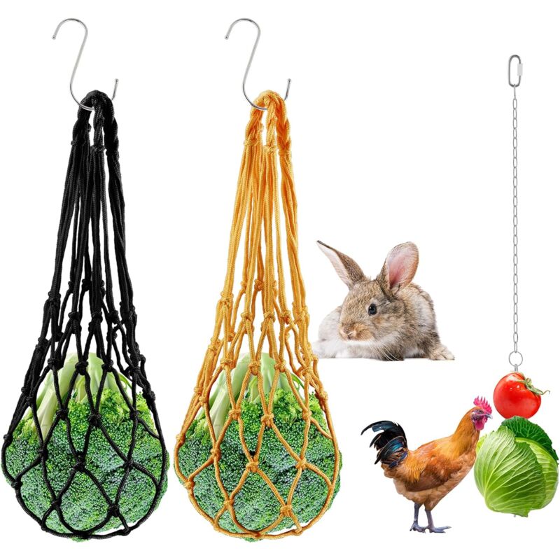 foto del prodotto set di 3 spiedini e sacchetti per pollo e verdure sacchetto a rete appeso