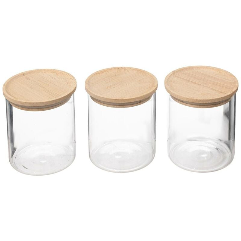 foto del prodotto set di 3 vasi di vetro ermetici da 350 ml hermet 5five