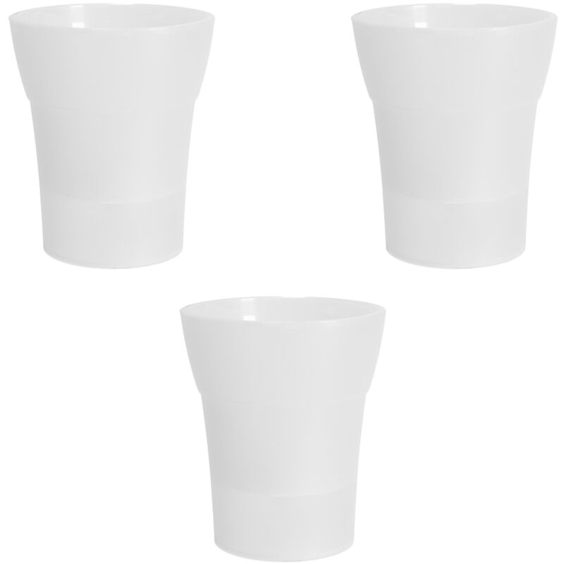 foto del prodotto set di 3 vasi per orchidee con riserva d acqua dali dea trasparente 2 litri