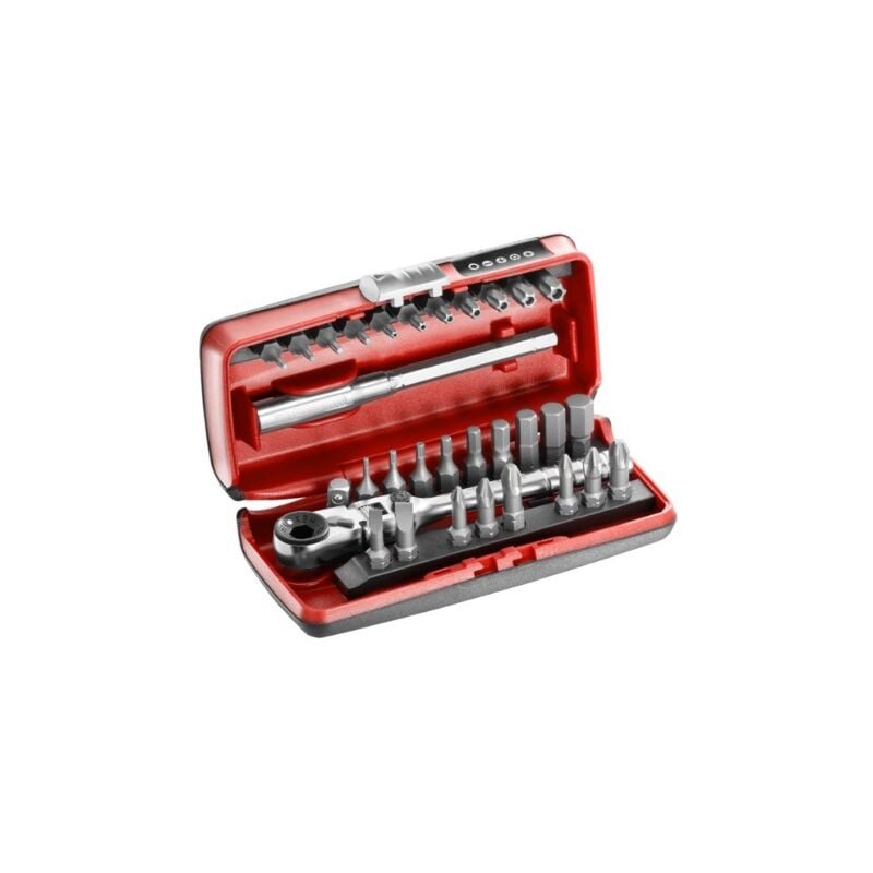 foto del prodotto set di 31 pezzi 1 4 bit cricchetto facom r.180j31pb