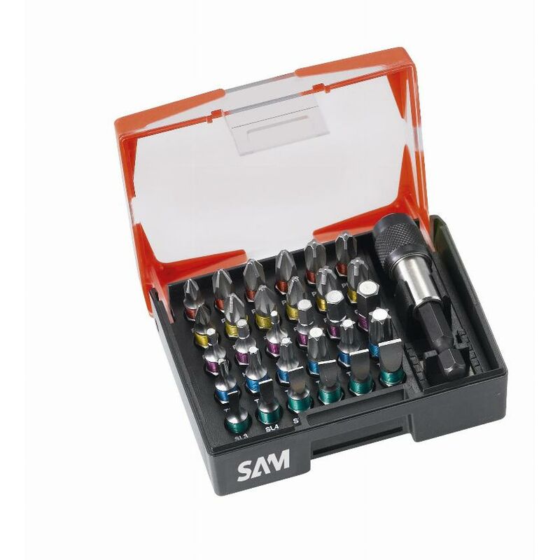 foto del prodotto set di 31 punte per cacciavite sam - emb31c