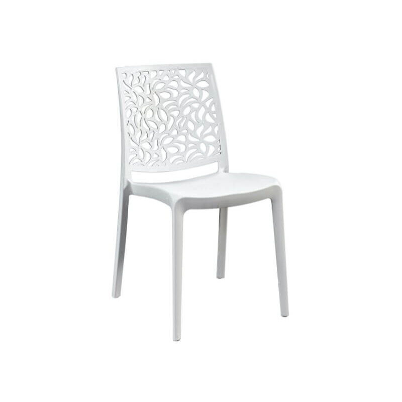 foto del prodotto set di 4 6 sedie london stone in resina bianca 4 sedie