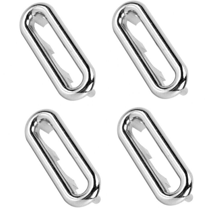 foto del prodotto set di 4 anelli di troppo pieno per lavello, foro di troppo pieno, argento, cucina, bagno, rivestimento per lavabo, copri scarico di troppo pieno,