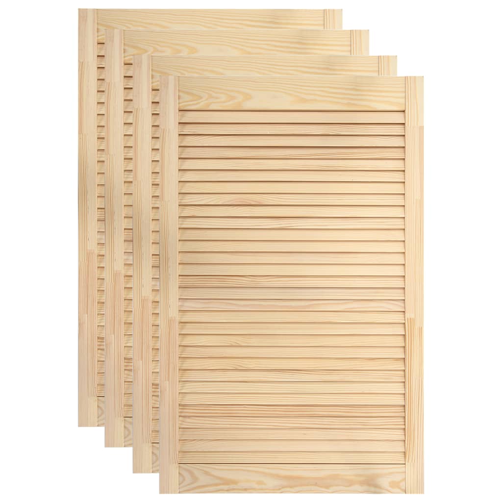 foto del prodotto set di 4 ante a persiana 99,3x59,4 cm in legno di pino massiccio 02 0003925