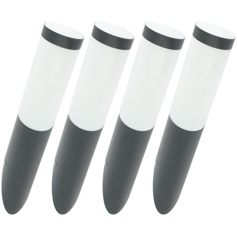 foto del prodotto set di 4 applique valente grigio antracite da esterno e27