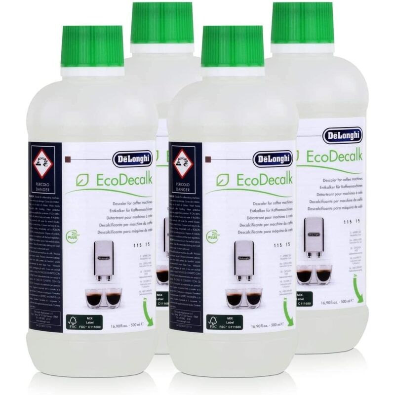 foto del prodotto set di 4 bottiglie 3x500ml ecodecalk delonghi per macchina da caff 5513296041