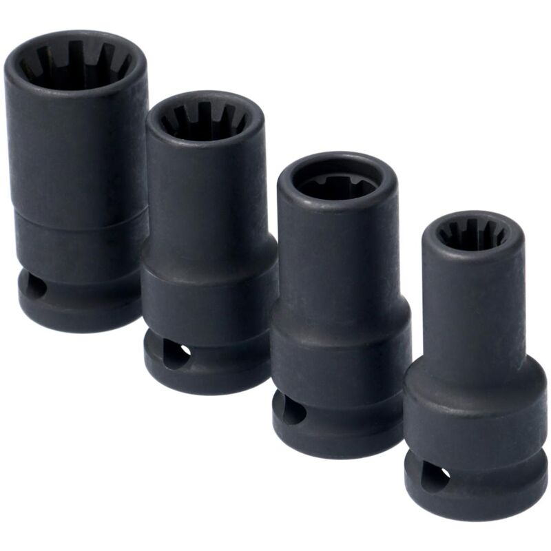 foto del prodotto set di 4 bussole a percussione da 1 2 per pinza freno vag utensili laser