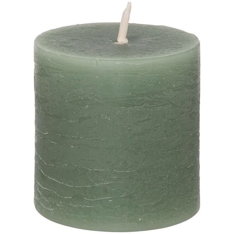 foto del prodotto set di 4 candele rustiche da 60 g di colore verde eucalipto atmosphera cr ateur d int rieur